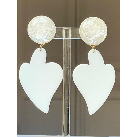 LOVE coeur Blanc - Francine BRAMLI Paris