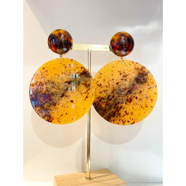 RAINBOW Marron/Ambre - Francine BRAMLI Paris