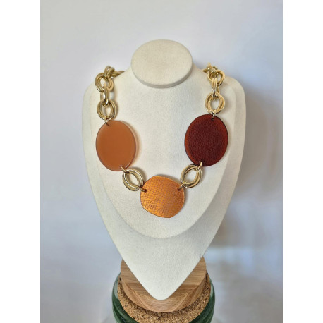 Collier PASCAL ambre - Francine BRAMLI Paris