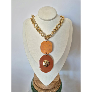 Collier GIRAFE ambre - Francine BRAMLI Paris