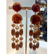 FLORETTE marron & cristal - Francine BRAMLI Paris