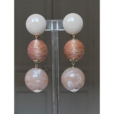 BETYNA perles de soie beige - Francine BRAMLI Paris