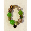 Bracelet GALAXY Marron vert - Francine BRAMLI Paris