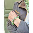 Bracelet SWANN vert - Francine BRAMLI Paris