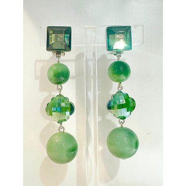 SUZANNA Vert & cristal - Francine BRAMLI Paris