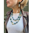 Sautoir LORENZO Sauge - Francine BRAMLI Paris collier