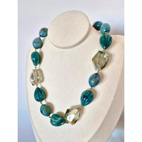 Collier RUDDY Sauge - Francine BRAMLI Paris