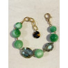 Bracelet SWANN 2 vert - Francine BRAMLI Paris