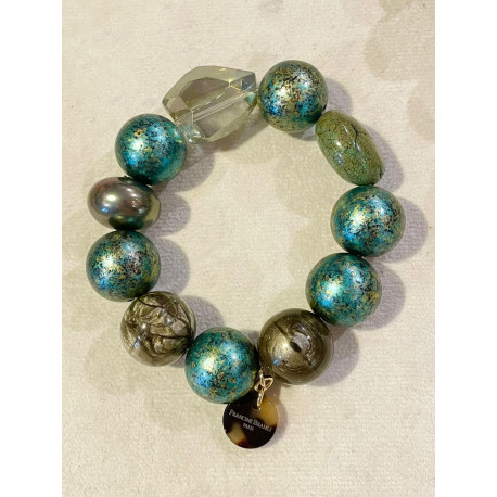 Bracelet GALAXY Vert - Francine BRAMLI Paris