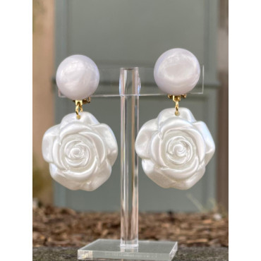 ROSAE Blanc nacré - Francine BRAMLI Paris