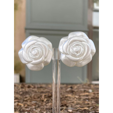 RAINBALL ROSAE Blanc nacré - Francine BRAMLI Paris