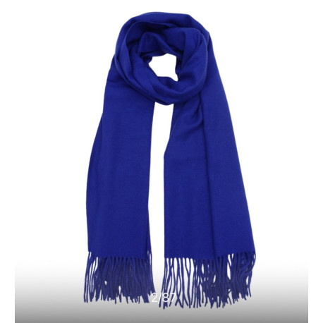 ECHARPE Cachemire BLEU Royal
