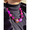 Collier OCTAVE Fuchsia - Francine BRAMLI Paris