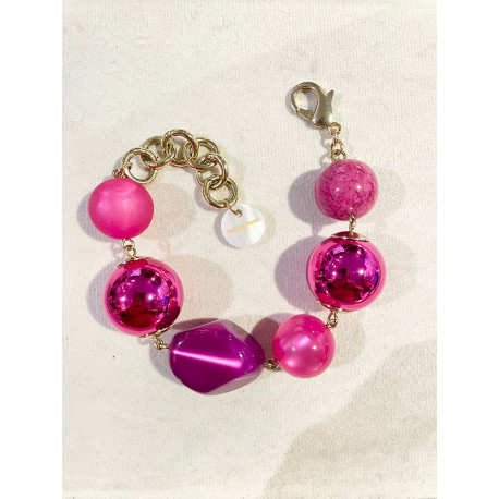 Bracelet EVAN perles vertes- FRANCINE BRAMLI Paris