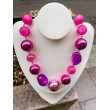 Collier OCTAVE Fuchsia - Francine BRAMLI Paris