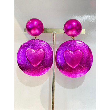 MAYLEEN Fuchsia coeur - Francine BRAMLI Paris