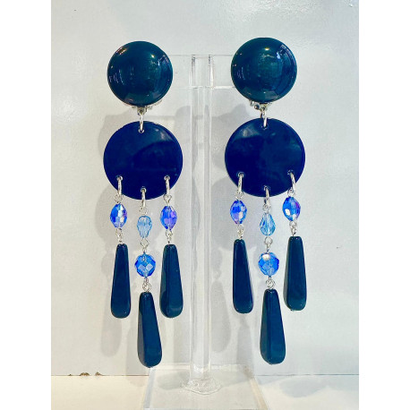 FLORETTE Bleue & cristal - Francine BRAMLI Paris