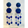 FLORETTE 2 Bleue & cristal - Francine BRAMLI Paris