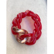 Bracelet TONY Maillons rouges - FRANCINE BRAMLI PARIS