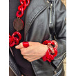 Bracelet TONY Maillons rouges - FRANCINE BRAMLI PARIS