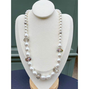 LENNY perles nacrées & cristal - Francine BRAMLI Paris