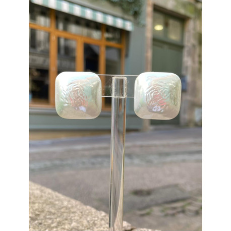 RAINBALL Diana nacre  carrée - Francine BRAMLI Paris