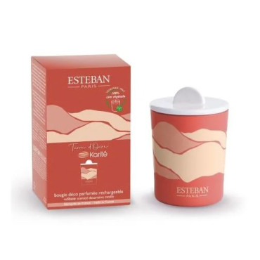 TERRE D'OCRE & KARITE Bougie déco 180gr - ESTEBAN