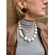 Collier PABLO Ivoire & ébène - FRANCINE BRAMLI Paris