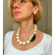 Collier PABLO Ivoire & ébène - FRANCINE BRAMLI Paris