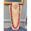 Sautoir LORENZO perles rouges & cristal - Francine BRAMLI Paris