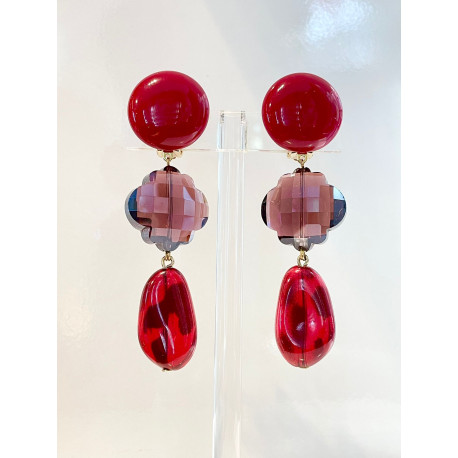 SUZANNA Bordeaux/rouge - Francine BRAMLI Paris