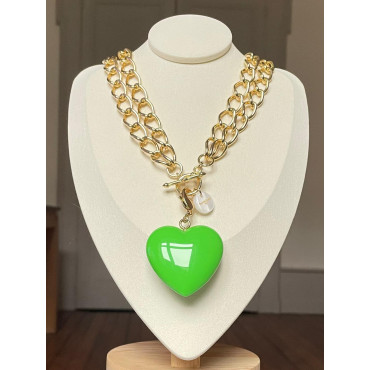 CHARMS coeur Vert - Francine BRAMLI Paris