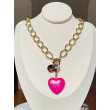 CHARMS coeur Rose pm - Francine BRAMLI Paris