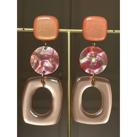 NICKY LG beige bordeaux vert - Francine BRAMLI Paris