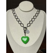 CHARMS coeur Vert pm - Francine BRAMLI Paris