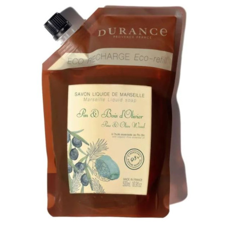 Recharge Savon Liquide de Marseille PIN & BOIS D'OLIVIER - DURANCE