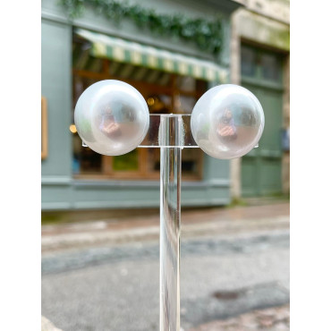 RAINBALL Perle de Majorque grise - Francine BRAMLI Paris