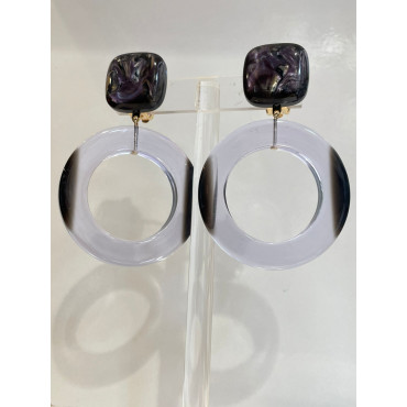 ROMANE PM créole noire & trspt OP - Francine BRAMLI Paris