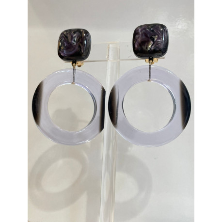 ROMANE PM créole noire & trspt OP - Francine BRAMLI Paris