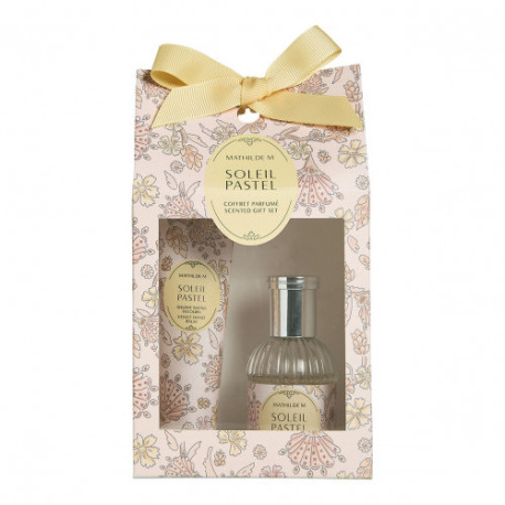 Coffret Eau de Toilette + Baume Mains Velours SOLEIL PASTEL - MATHILDE M