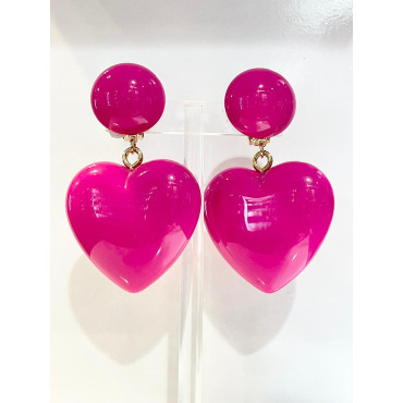 AMOUR coeur rose - Francine BRAMLI Paris