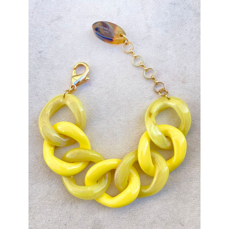 ALESSIA Maillons jaunes - Francine BRAMLI Paris