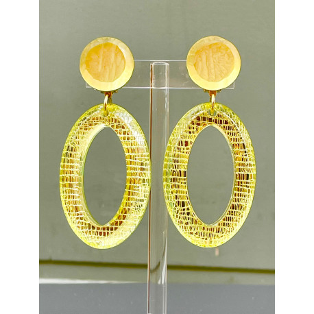 MUSCADE Jaune Miroir laser - Francine BRAMLI Paris