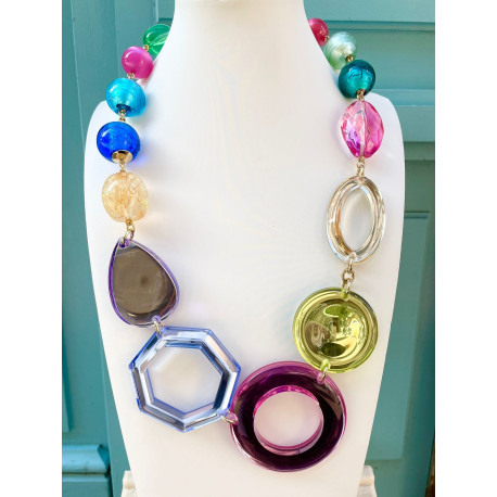 LOÏC Multicolore Miroir - Francine BRAMLI Paris