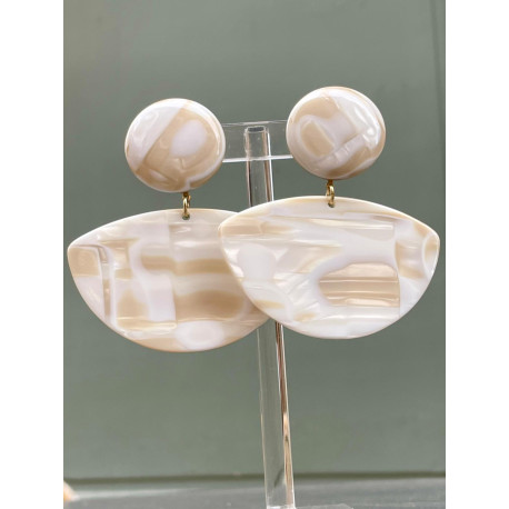 LUNA ivoire marbré - Francine BRAMLI Paris