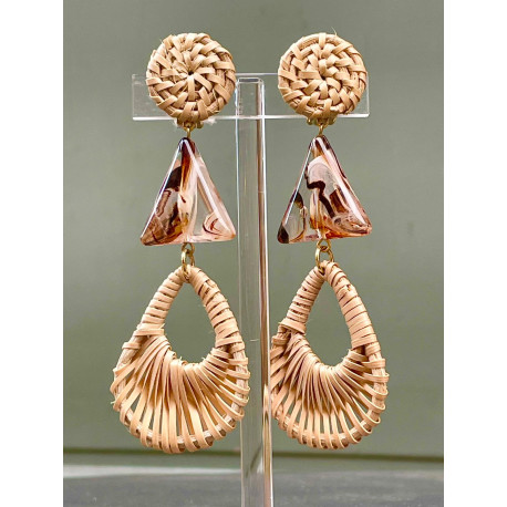 PLAYA Raphia naturel goutte - Francine BRAMLI Paris