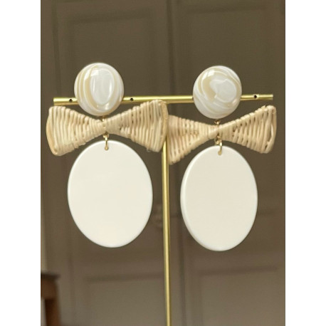 PAPILLON ivoire - Francine BRAMLI Paris