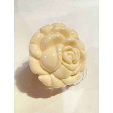 BAGUE FLOWER ivoire - Francine BRAMLI Paris