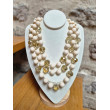 Collier REGIS Ivoire 3 rangs - Francine BRAMLI Paris