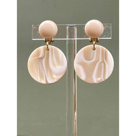 CARLA Ivoire marbré - Francine BRAMLI Paris